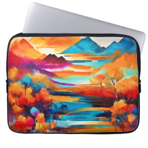 Lebhaftes Sonnenuntergangsbild Laptopschutzhülle