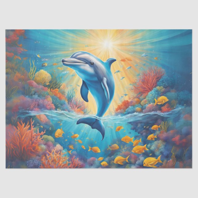 Lebhaftes, spielerisches, von der KI generiertes D Seidenpapier (Vorderseite)