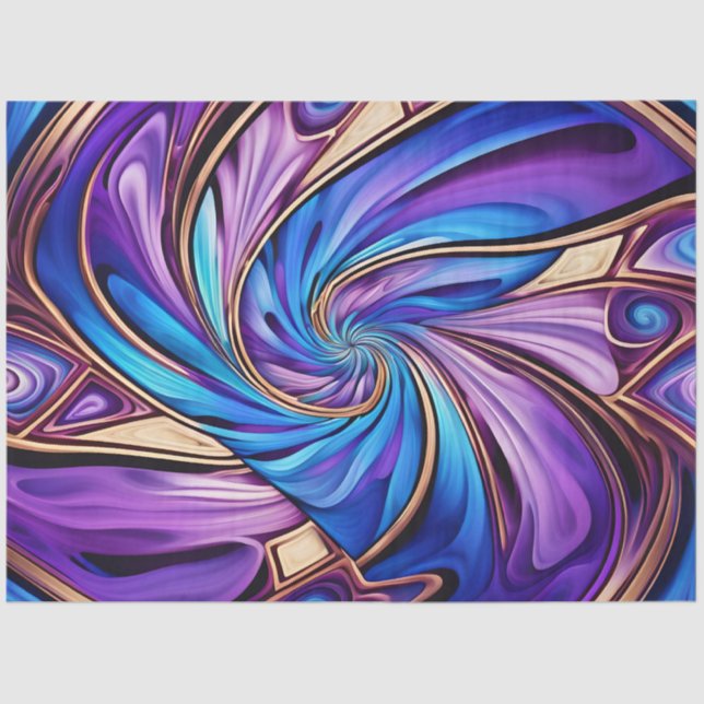 lebhaftes Spiralpapier Seidenpapier (Vorderseite)