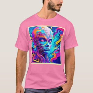 Lebhaftes Spirit Face Design T-Shirt