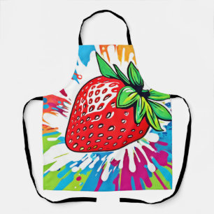 Lebhaftes Strawberry Artwork Schürze