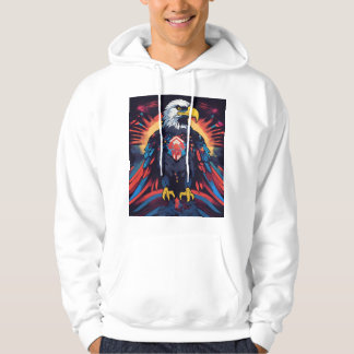 Lebhaftes T - Shirt-Design mit einem amerikanische Hoodie