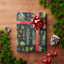 Lebhaftes Terrarium Decoupage Wrapping Paper
