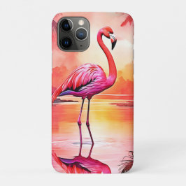 Lebhaftes tropisches Flamingo-Glühdesign Case-Mate iPhone Hülle