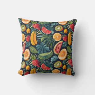 Lebhaftes tropisches Paradies: Exotic Fruits Desig Kissen