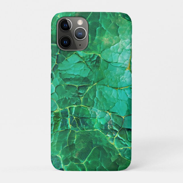 Lebhaftes türkisfarbenes Muster Case-Mate iPhone Hülle (Rückseite)