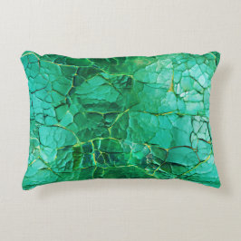 Lebhaftes türkisfarbenes Muster Dekokissen