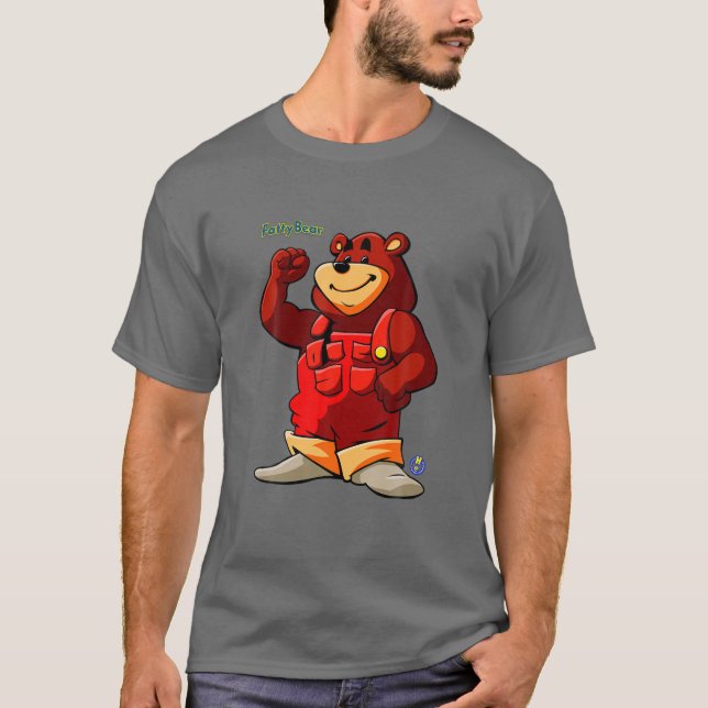 Lebhaftes Unterhaltungsprogramm: Fatty Bär T-Shirt (Vorderseite)