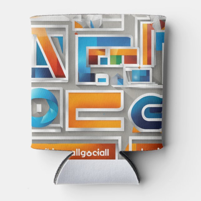 Lebhaftes urbanes Hats-Design Dosenkühler (Vorderseite)