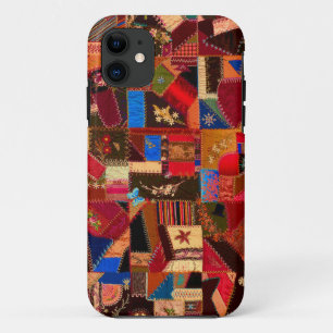 Lebhaftes Vintages Crazy Quilt Case-Mate iPhone Hülle