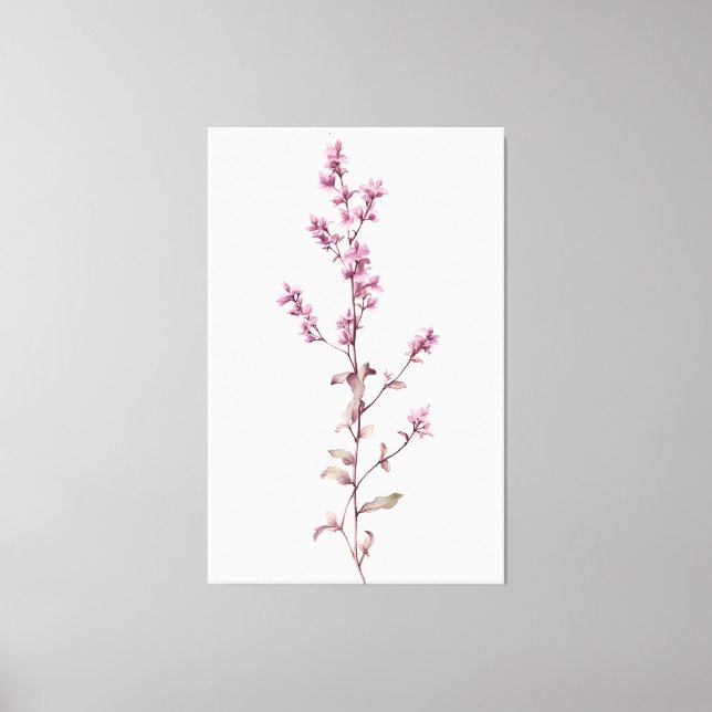 Lebhaftes Watercolor Thyme Sprig Masterpiece Leinwanddruck (Vorderseite)