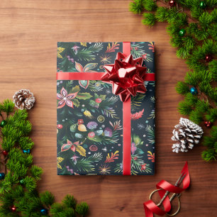Lebhaftes Weihnachtspapier Geschenkpapier