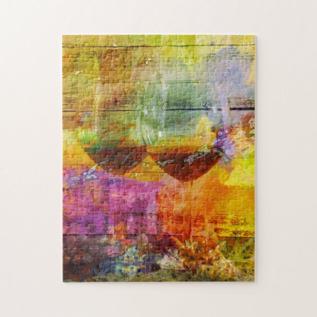 Lebhaftes Weinpuzzle Puzzle (Vertikal)