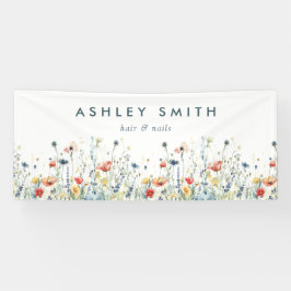 Lebhaftes Wildblume-Business Banner