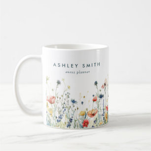 Lebhaftes Wildblume-Business Kaffeetasse