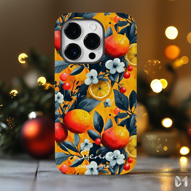 Lebhaftes Zitrus und Berry-Muster für einen frisch Case-Mate iPhone Hülle (Von Creator hochgeladen)