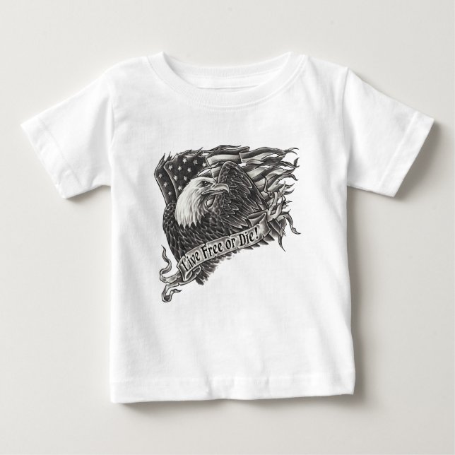 Lebhaftfreies oder die Adler Baby T-shirt (Vorderseite)