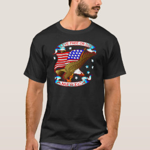 Lebhaftfreies oder die, Amerika T-Shirt