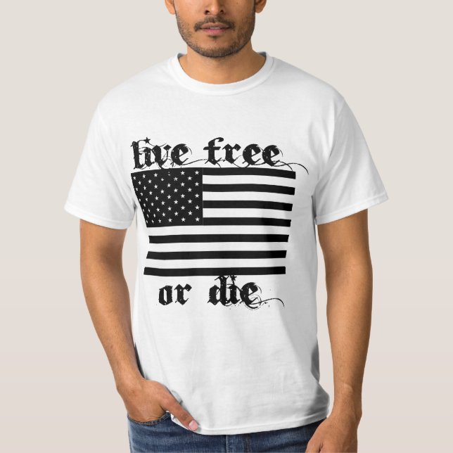 Lebhaftfreies oder die amerikanisches Vintages T-Shirt (Vorderseite)