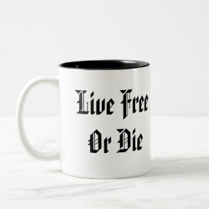Lebhaftfreies oder die - Gadsden-Flagge treten Zweifarbige Tasse