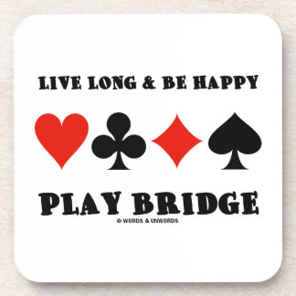 Lebhaftlanges u. ist glückliche Spiel-Brücke (vier Getränkeuntersetzer