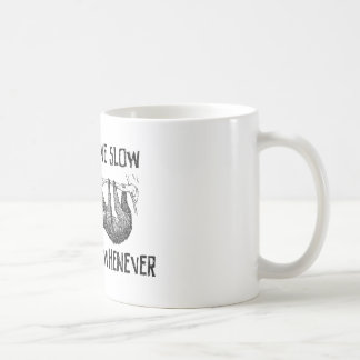 Lebhaftlangsames, die wann immer tasse