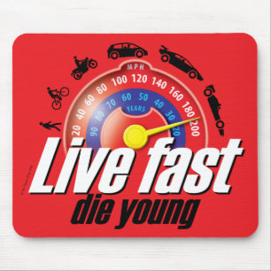 Lebhaftschnelles die Junge Mousepad
