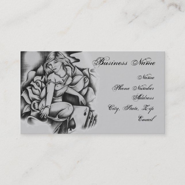 Lebhaftschnelles Visitenkarte (Vorderseite)