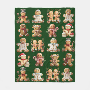Lebkuchen-Adorable-Jungs-und-Mädchen Fleecedecke