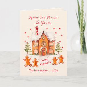 Lebkuchen Aus Unserem Haus Weihnachtskarte Feiertagskarte