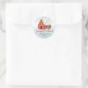 Lebkuchen-Backkuchen-Vorzug-Aufkleber Runder Aufkleber