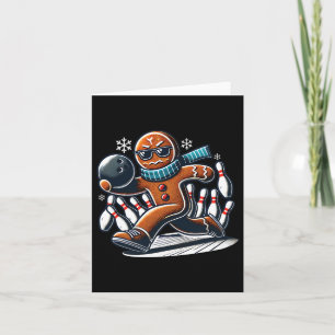Lebkuchen Bowling LL und Button Weihnachten Karte