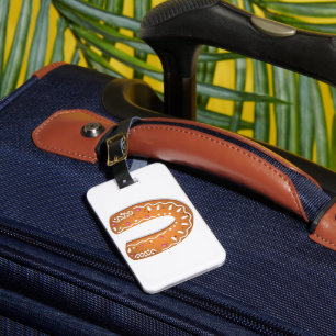 Lebkuchen-Buchstabe U-Monogramm-Feiertags-Keks Gepäckanhänger