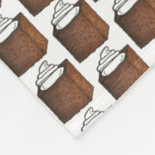 Lebkuchen Cake Slice Weihnachtsfest Fleecedecke
