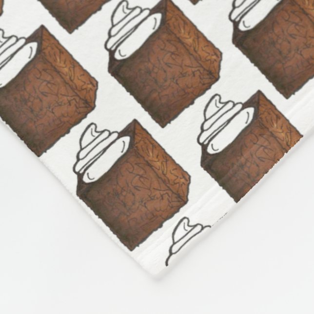 Lebkuchen Cake Slice Weihnachtsfest Fleecedecke (Ecke)