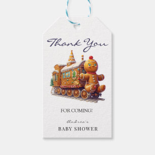 Lebkuchen   Christmas Baby Dusche Danke für die Un Geschenkanhänger