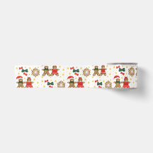 Lebkuchen-Cookie-Muster-Weihnachts-Seidenpapier