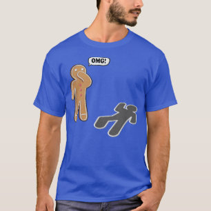 Lebkuchen-Cookie-Tatort-Witz Humor Lustig Weihnach T-Shirt