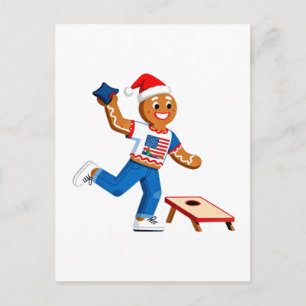 Lebkuchen Cornhole Weihnachten 2026 Feier Tailga Postkarte