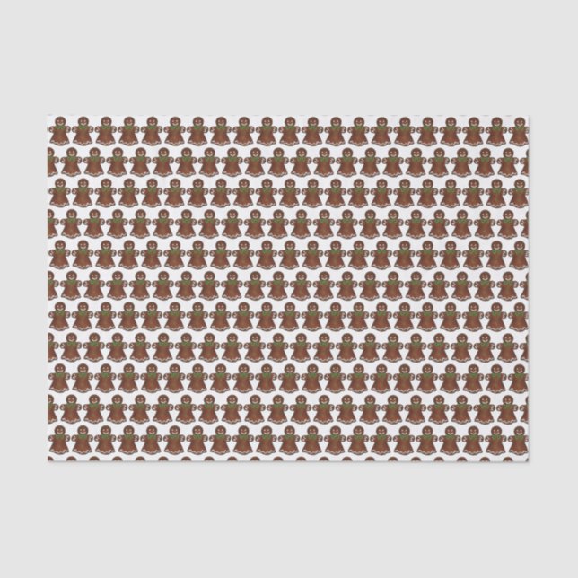 Lebkuchen Dame Weihnachtsgebäck Seidenpapier (Vorderseite)