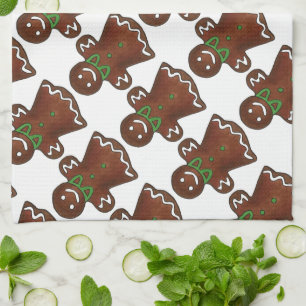Lebkuchen Dame Weihnachtskekse Holiday Handtuch