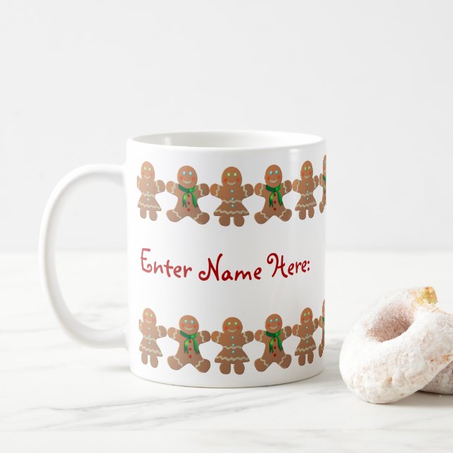 Lebkuchen feiern Weihnachten Kaffeetasse (Mit Donut)