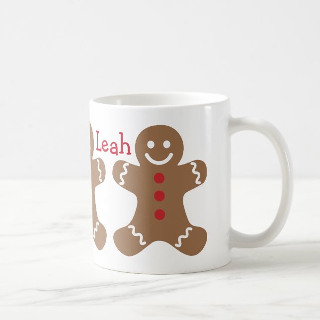 Lebkuchen-Freund-personalisierte WeihnachtsTasse Kaffeetasse (Rechts)