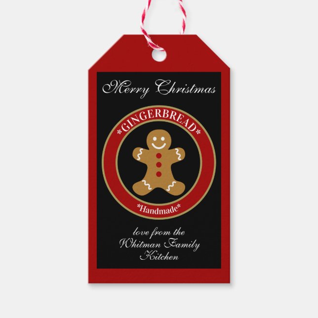 Lebkuchen Geschenkanhänger (Vorderseite)
