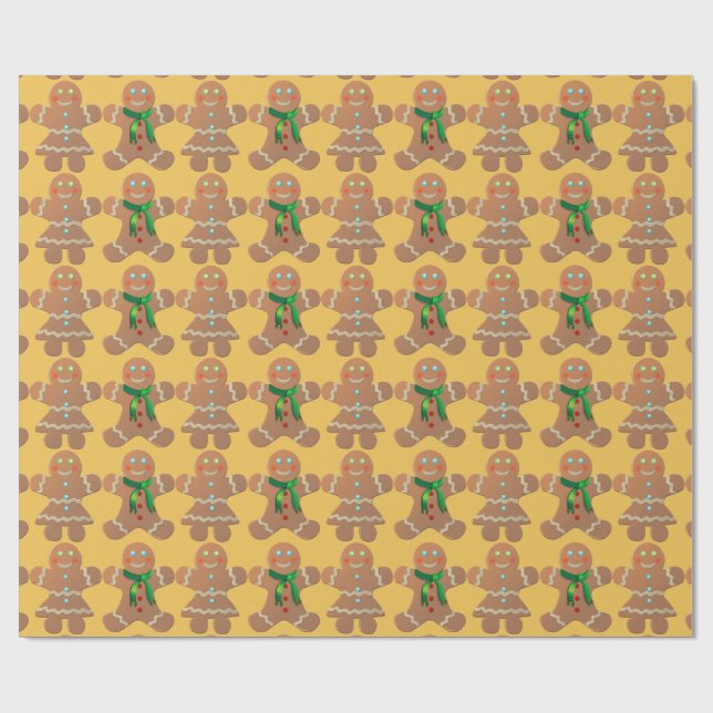 Lebkuchen Geschenkpapier (Flach)