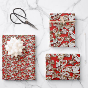 Lebkuchen Geschenkpapier Set
