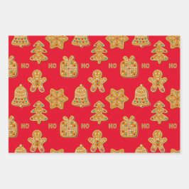 Lebkuchen Geschenkpapier Set