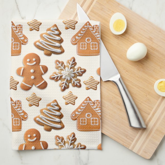 Lebkuchen Geschirrtuch (Viertel Falte)