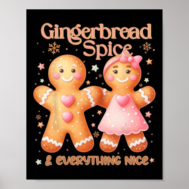 Lebkuchen Gewürz und alles Nizza Sweet Christ Poster (Vorne)