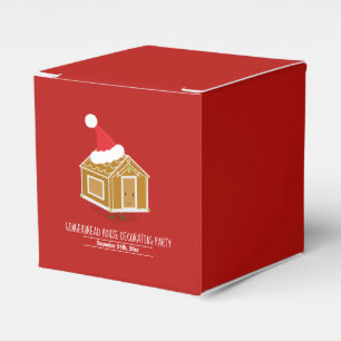 Lebkuchen-Haus, das Gastgeschenk-Kasten verziert Geschenkschachtel